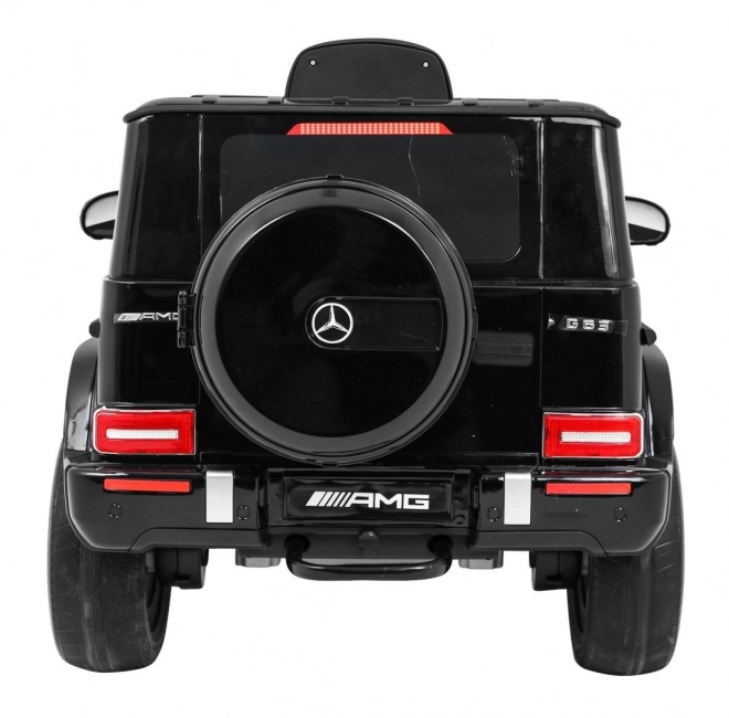 Čierny Mercedes AMG G63 pre deti s lakom
