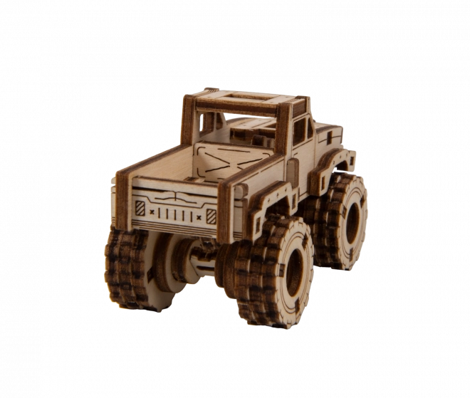 Drevené 3D Puzzle - Monster Truck Model