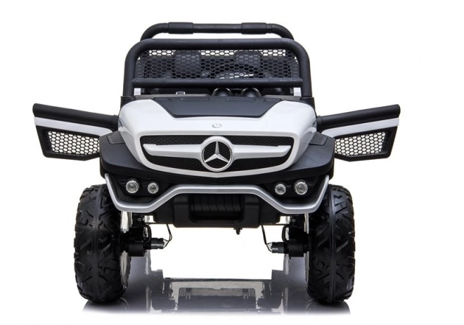 Detské autíčko na batériu Mercedes Unimog biele