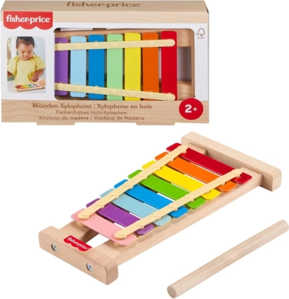 drevené xylofónové cimbalíky Fisher-Price