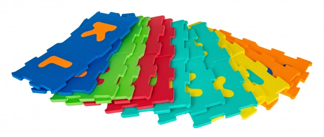 Puzzle podložka s abecedou pre deti 10m+ s vyberateľnými písmenkami