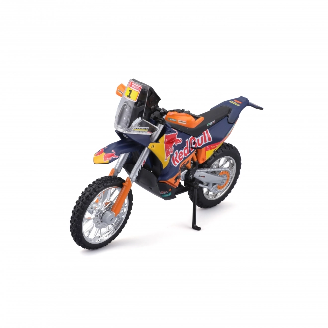 Model motocyklu Bburago Red Bull KTM Rally Dakar 2019 v mierke 1:18