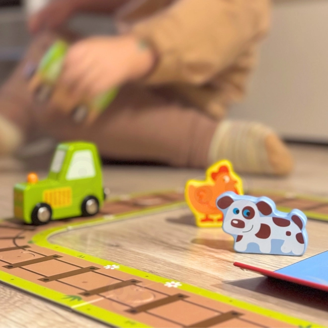 Drevená farma v kufríku Tooky Toy