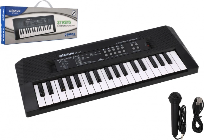 Elektronické klávesy BigFun s 37 klávesami a mikrofónom