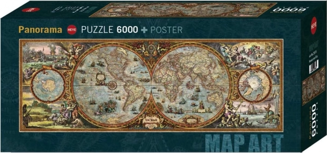 Panoramatické puzzle Mapa sveta 6000 kúskov