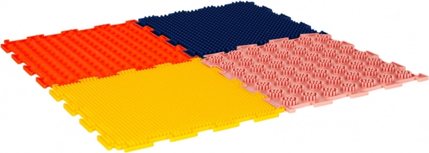 Ortopedická senzorická puzzle podložka pre masáž nôh