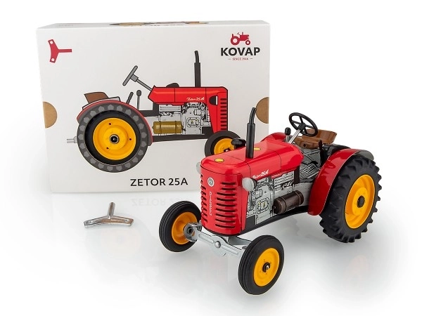 Traktor Zetor 25A červený Kovap