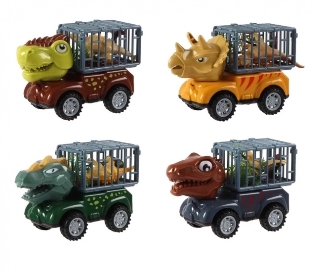 Auto na setrvačník Dinosaurus s Figúrkou