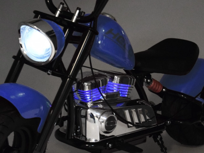 Elektrický chopper motocykl pre deti – Modrá
