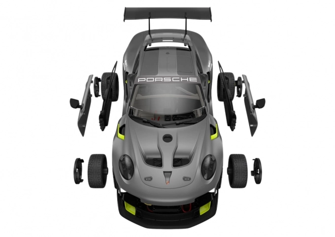 Kreatívne Stavebnice RC Auto Porsche 911 GT2 Sivé