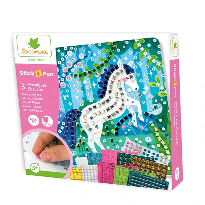 Stick & Fun - mozaiková sada s koníkmi