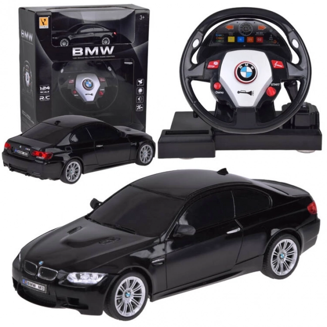 Športové autíčko BMW s volantom na diaľkové ovládanie