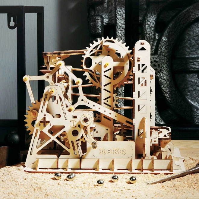 Robotime Rokr 3D drevené puzzle Kuličková dráha: Explorer