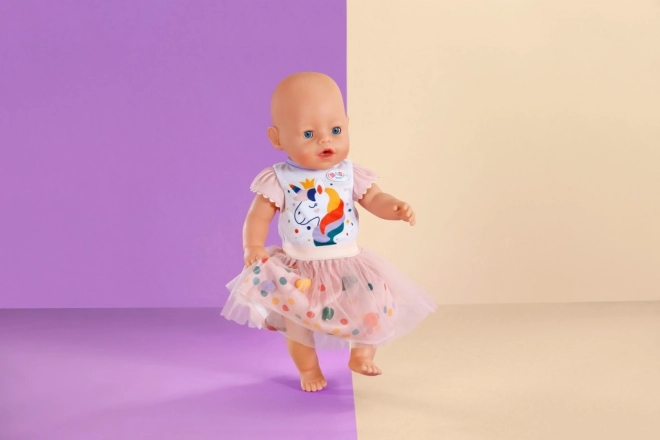 Baby Born jednorožcové tutu šaty pre bábiky