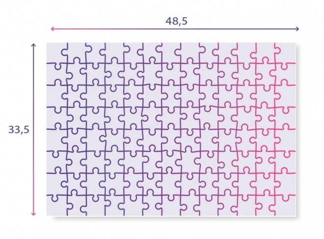 Puzzle Ledové kráľovstvo 104 dielikov