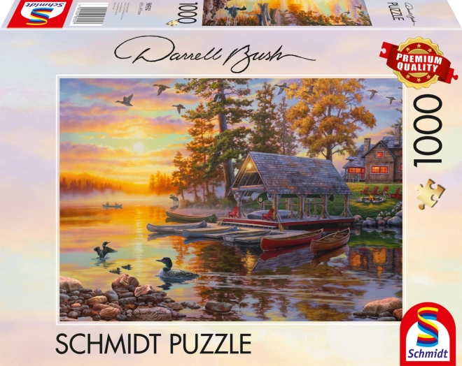 Schmidt puzzle loděnice s kanoemi 1000 dielikov