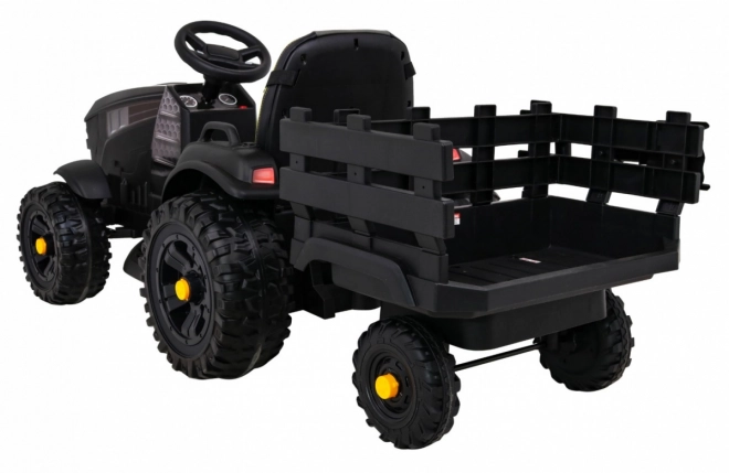 Titanový traktor s prívesom čierny