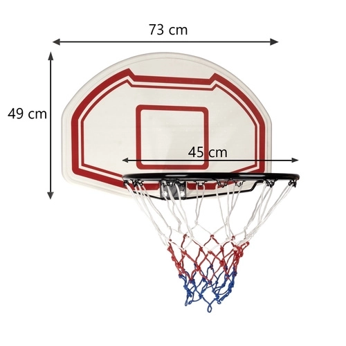 Nástenný basketbalový kôš s tabulou a obručou