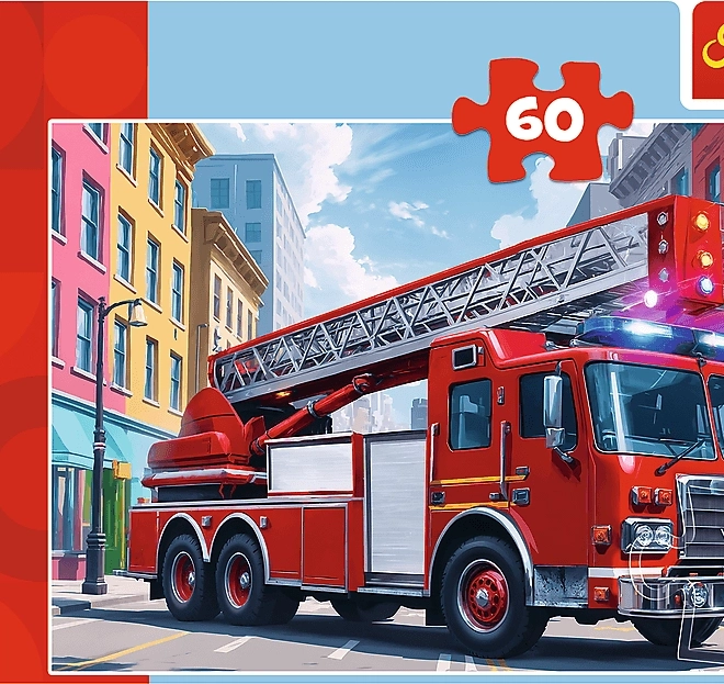 Puzzle Hasičský Voz 60 Dielikov