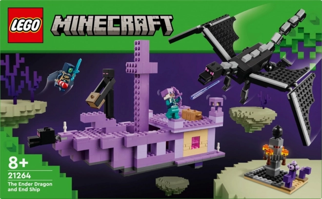 Lego Minecraft Dračia súprava a loď Kresu