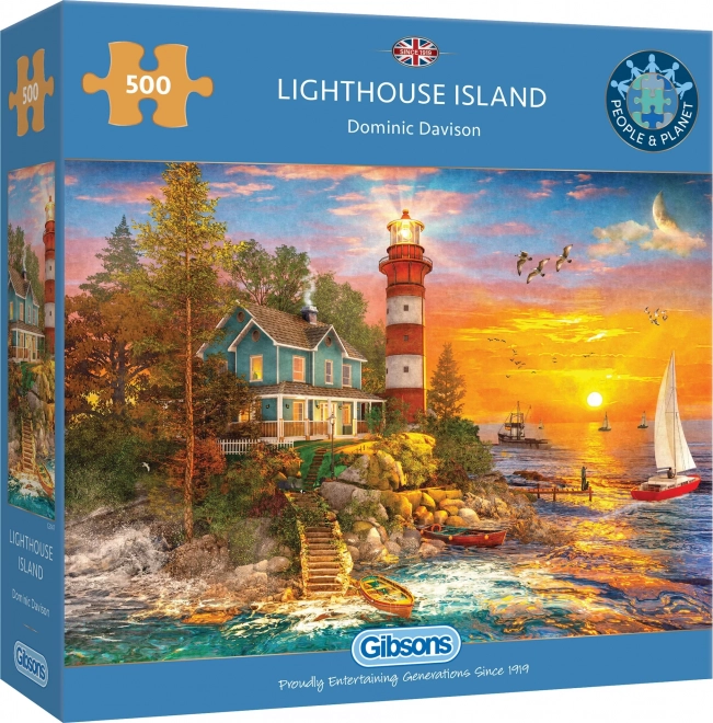GIBSONS Puzzle Maják na ostrove 500 dielikov