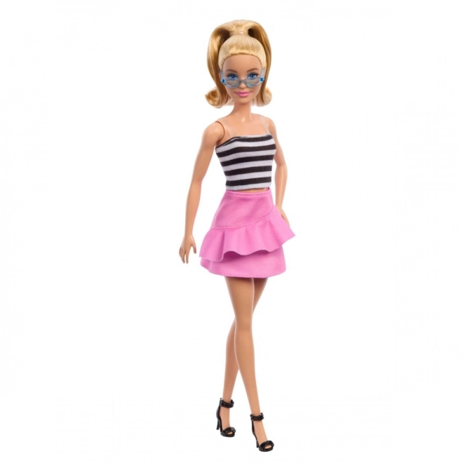 Barbie Fashionistas v bielo-čiernych pásikoch