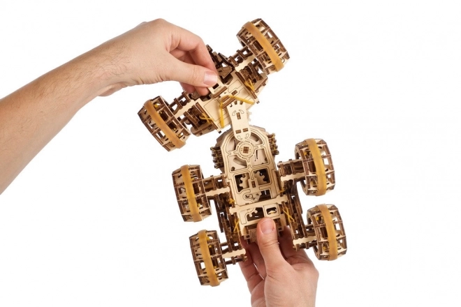 3D drevené mechanické puzzle Mars Rover od Ugears