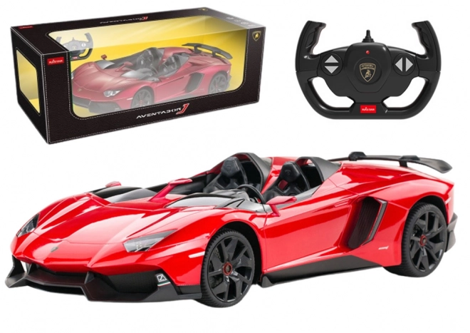 Rastar Diaľkovo ovládaný model Lamborghini Aventador červený kabriolet