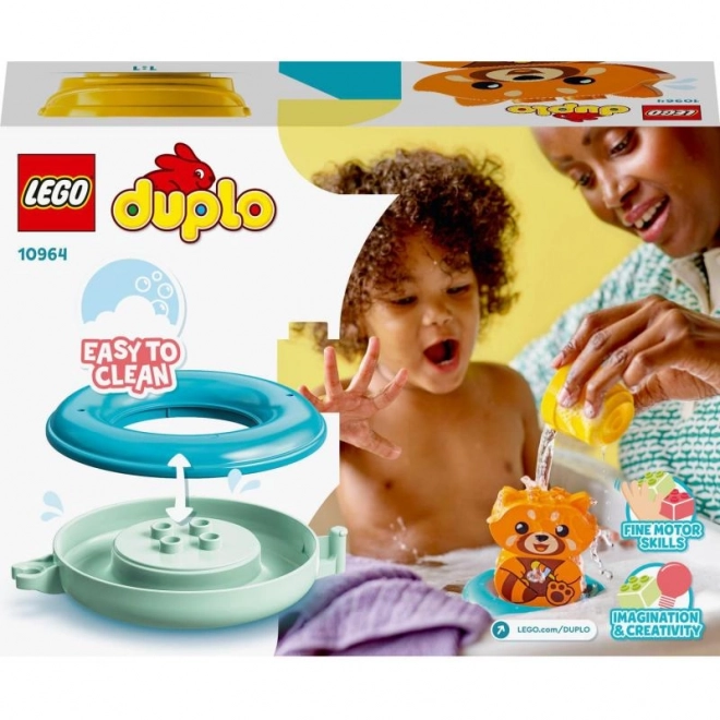 Lego Duplo Kúpanie s Plávajúcou Červenou Pandou