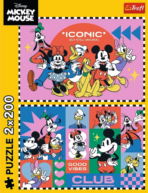 Puzzle 2x200 dielikov Čas s priateľmi s Mickey a Donaldom