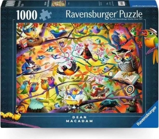 Puzzle Zaneprázdnené vtáky 1000 dielikov od Ravensburger