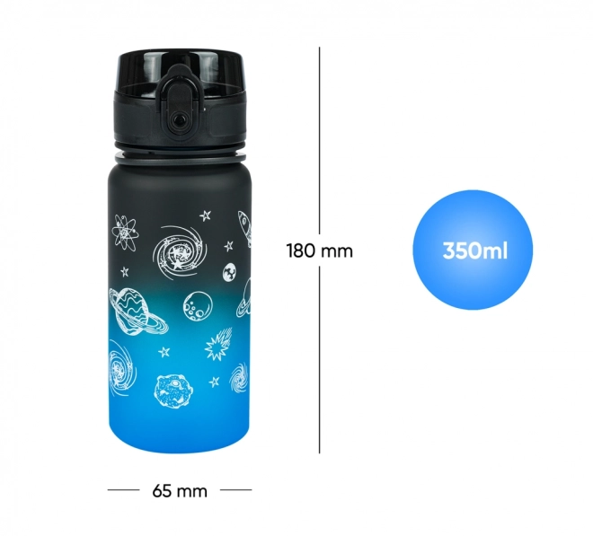 Tritanová fľaša na pitie Gradient Vesmír, 350 ml