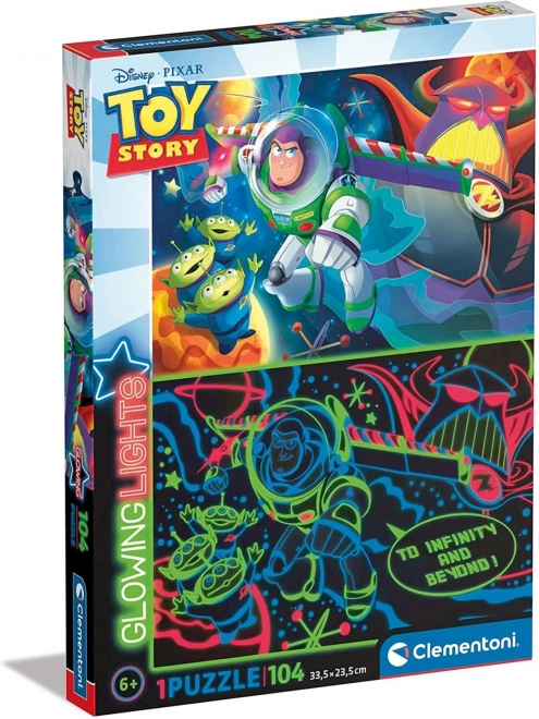 Svietiace puzzle Toy Story 104 dielikov