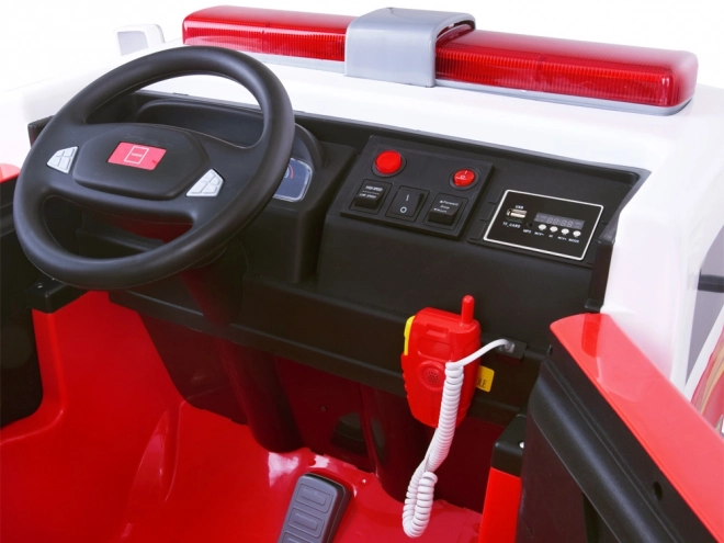 Detské hasičské auto na akumulátor s diaľkovým ovládaním