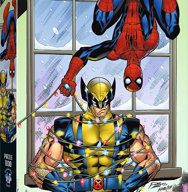 Puzzle Spiderman a Wolverin 1000 dielikov Trefl Premium Plus