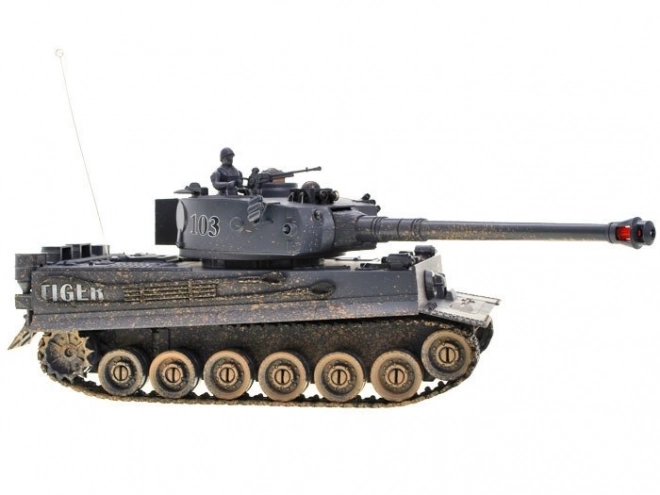 Rádiom riadený tank Tiger v mierke 1/28