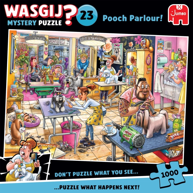 Puzzle Wasgij Mystery 23: Psí salón 1000 dielikov