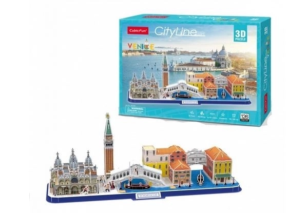 3D Puzzle City Line Benátky