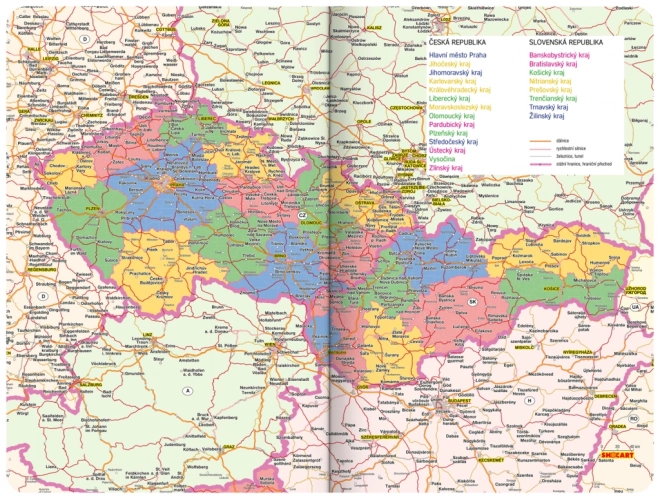 Denný diár s oranžovými kvetmi 2025