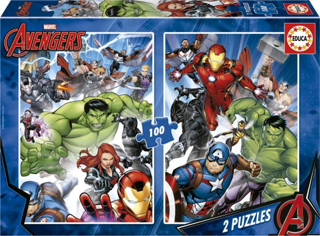 Puzzle Avengers 2x100 dielikov