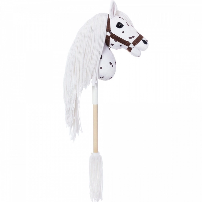 Koník na tyči Hobby Horse z kolekcie HOPPIHORSE Sport Edition v farbe bieleho leoparda