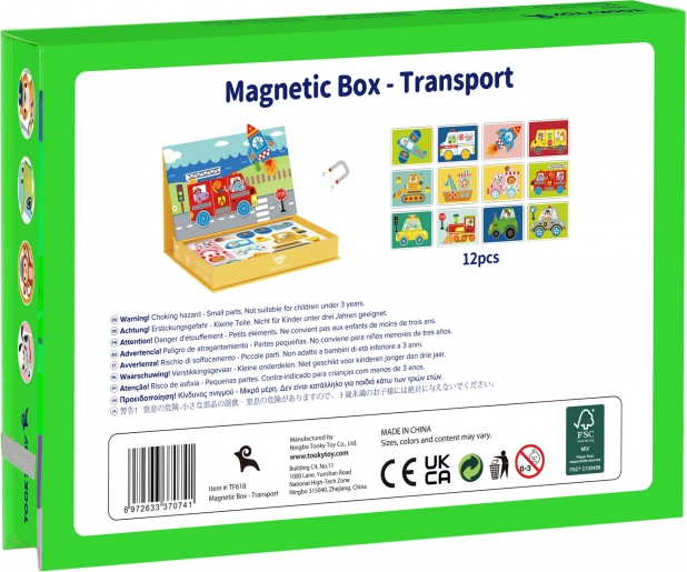 Tooky Toy Magnetická Montessori Skrinka s 80 Dielikmi