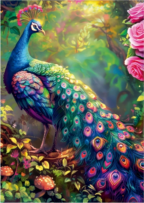 Puzzle Pávia záhrada 1000 dielikov