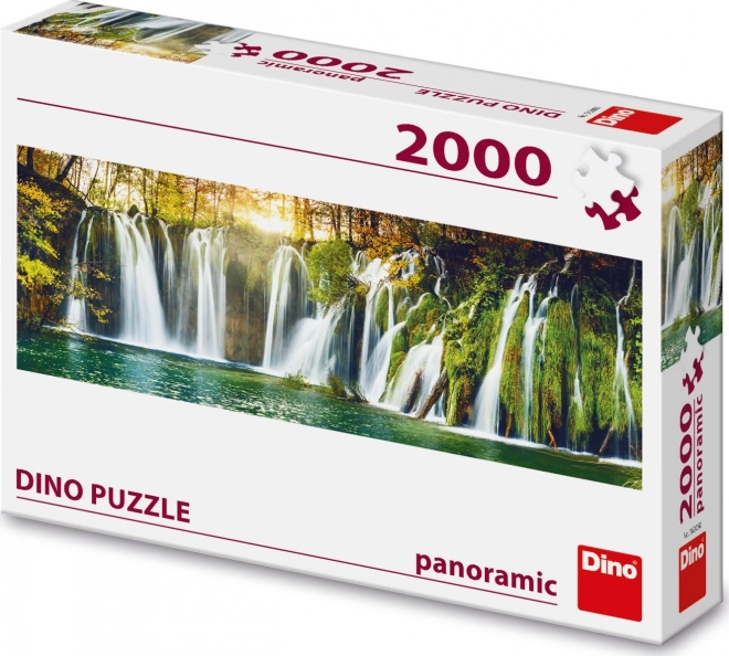 Panoramatické puzzle Plitvické vodopády 2000 dielikov