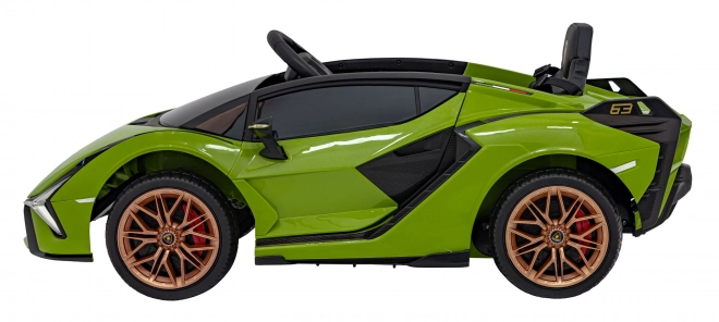 Lamborghini SIAN detské auto na batériu s ovládačom – Zelené