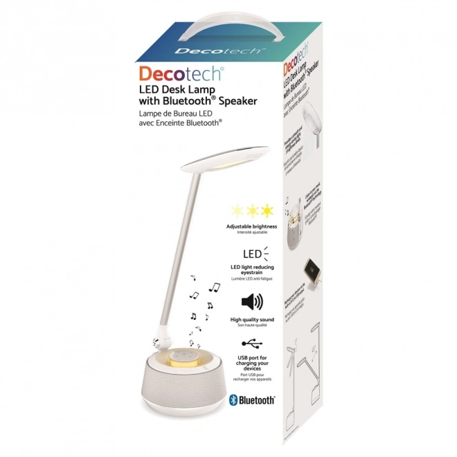 Stolová LED lampa s reproduktorom