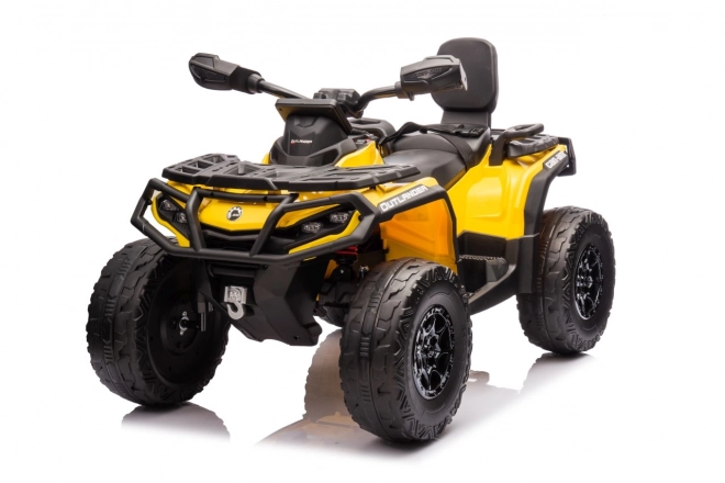 Detská štvorkolka Can Am Outlander ATV žltá