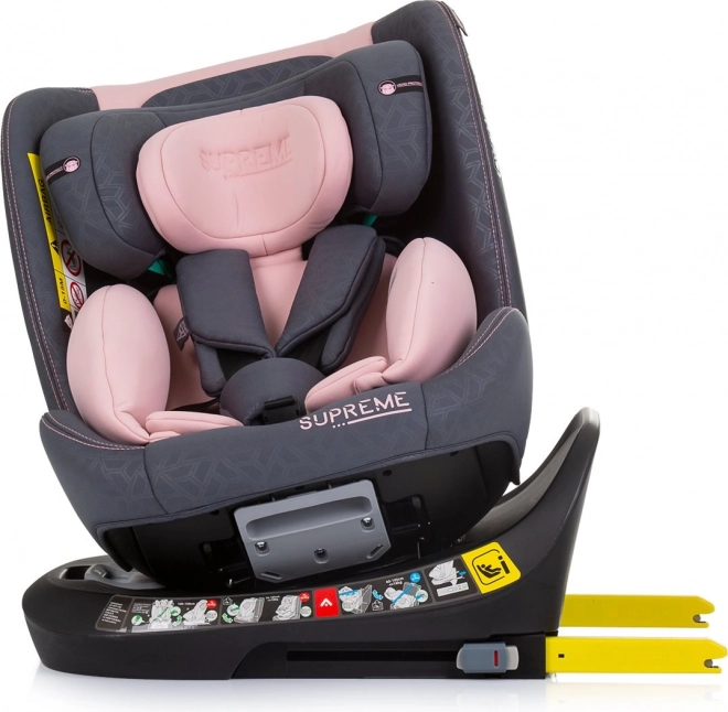 Autosedačka Supreme i-Size Isofix 360 Flamingo