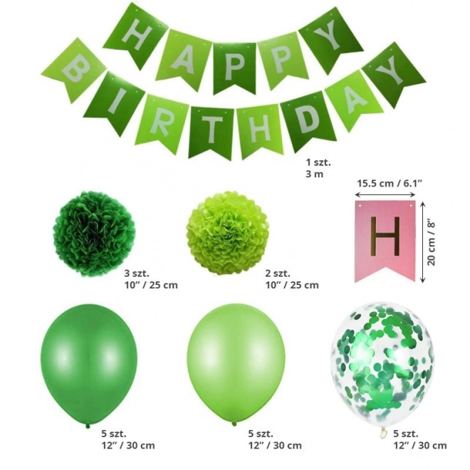 Narodeninová dekorácia pre chlapcov - zelená