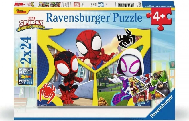 Ravensburger puzzle Spidey 2x24 dielikov